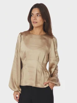 Clearance Neo Noir Vanya Crushed Sateen Blouse 167481 221