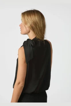 Discount Neo Noir Veda Drapy Satin Top 166605 100