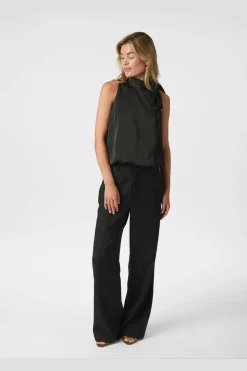 Discount Neo Noir Veda Drapy Satin Top 166605 100