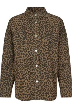 Hot Lollys Laundry Veidall Shirt Ls25461-1043 72 Leopard Print