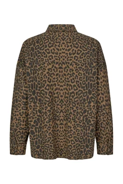Hot Lollys Laundry Veidall Shirt Ls25461-1043 72 Leopard Print