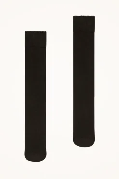 Hot Wolford Velvet De Luxe 50 Knee-highs 7212 Nearly Black