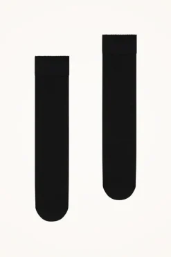 Hot Wolford Velvet De Luxe 50 Knee-highs 7005 Black