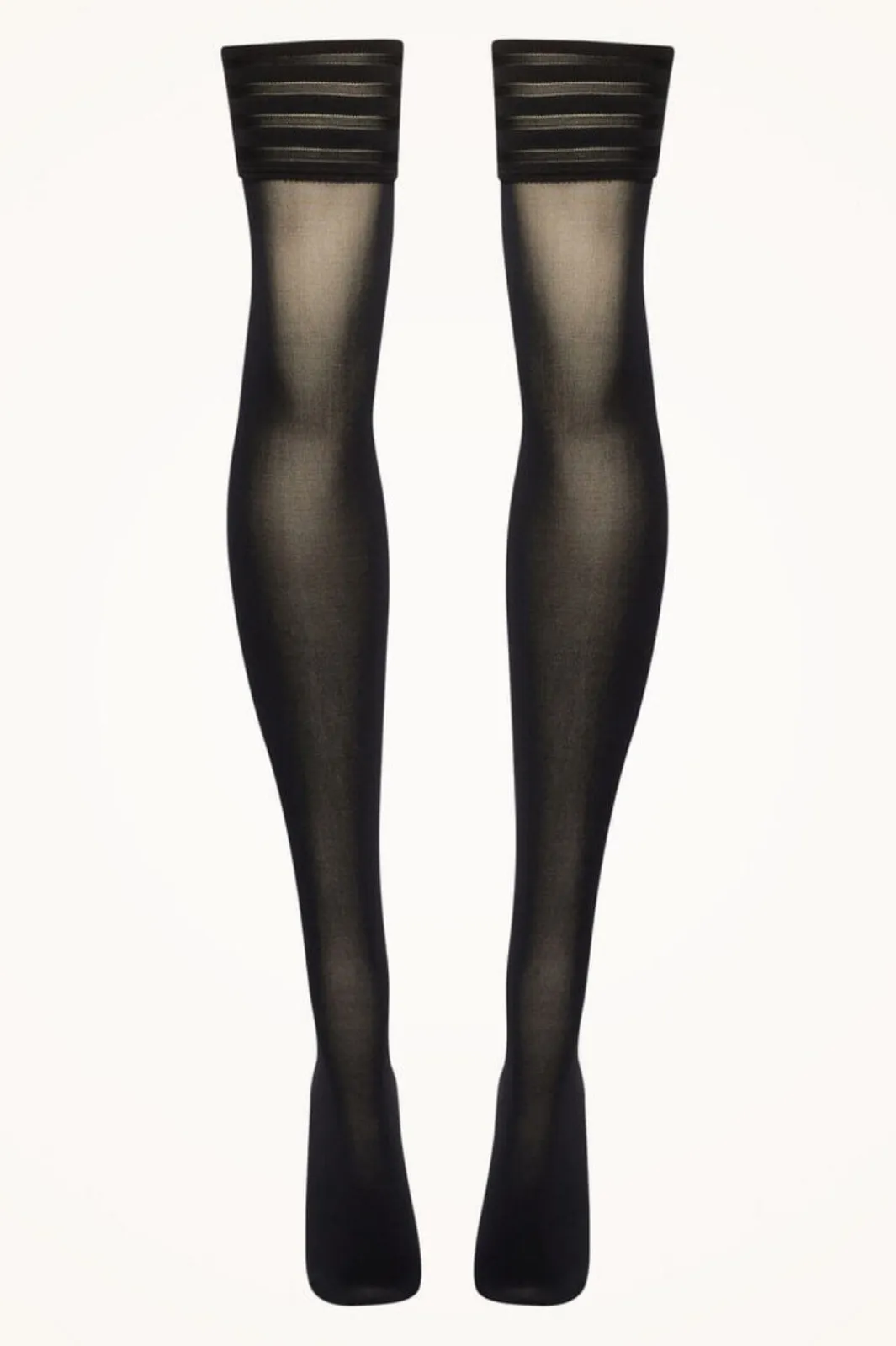 Discount Wolford Velvet De Luxe 50 Stay-up 7005 Black