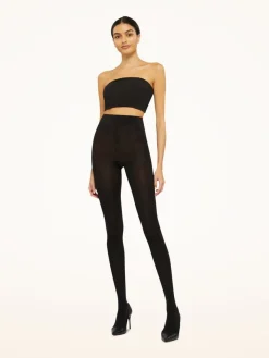 New Wolford Velvet de Luxe 66 Tights Black