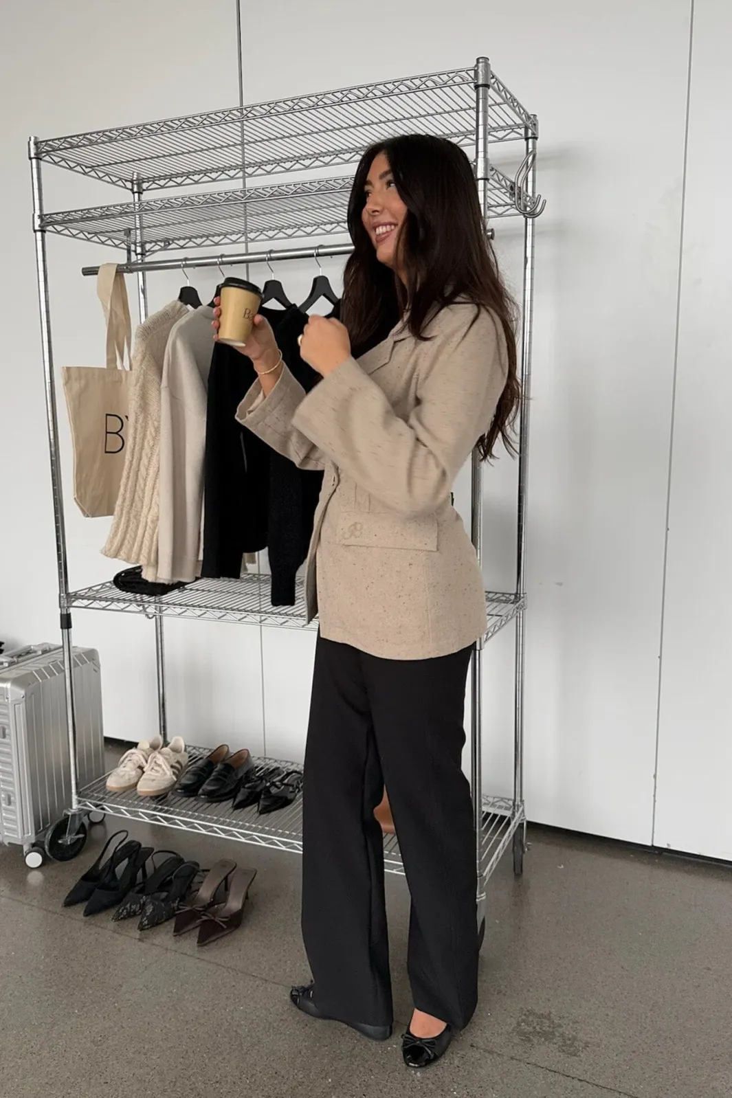 New BYIC Veraic Fitted Blazer A23749 Beige Melange