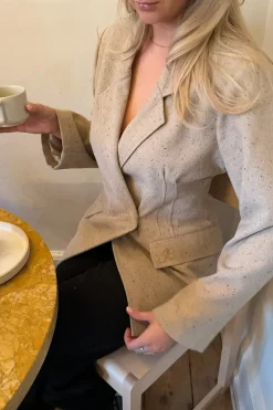 New BYIC Veraic Fitted Blazer A23749 Beige Melange