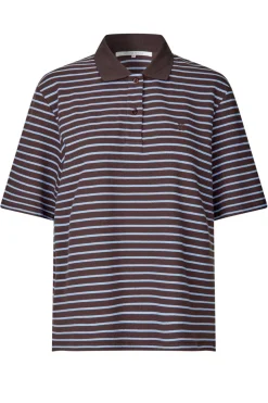 Outlet Second Female Verbie Polo Tee 60319 Chocolate Brown 6139