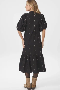 Neo Noir Veronica Flower Emb Dress 166846 100