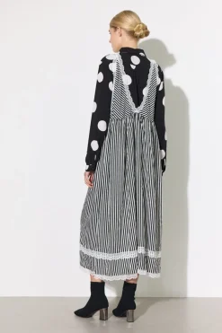 Best Hunkøn Vicky Dress 25982 Black Striped