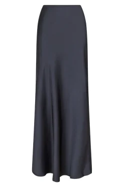 Hot Neo Noir Vicky Heavy Sateen Skirt Steel Grey