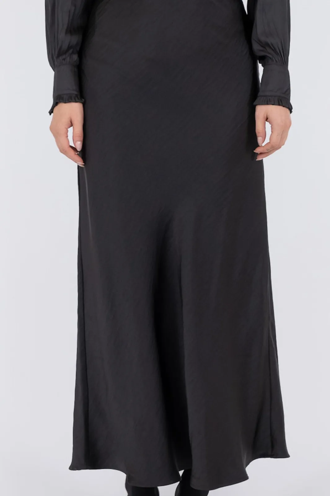 Best Neo Noir Vicky Heavy Sateen Skirt Black