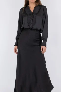 Best Neo Noir Vicky Heavy Sateen Skirt Black