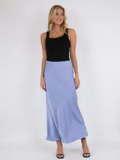 Best Neo Noir Vicky Heavy Sateen Skirt Lilac