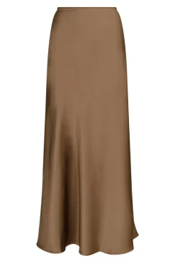 Best Neo Noir Vicky Heavy Sateen Skirt Dark Taupe