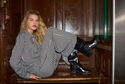 Hot Hunkøn Vicky Trousers 25981 Black Striped