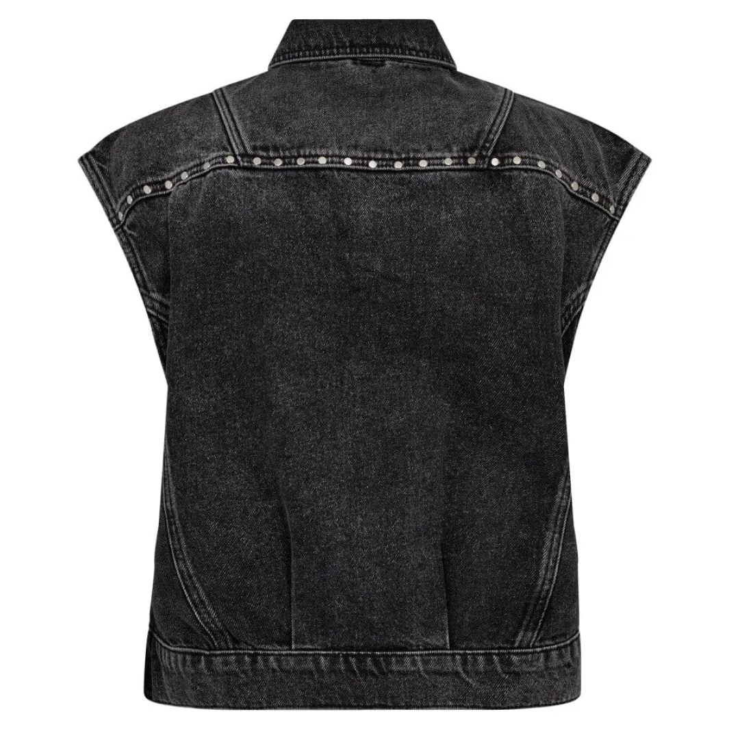 Discount Co´Couture Vickycc Stud Denim Vest 30367 96