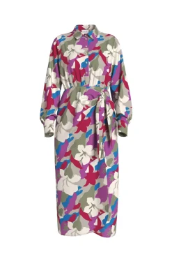 Best Vila Vidogma Fia L/S Midi Dress/Lc 4545153 Feather Gray Fia