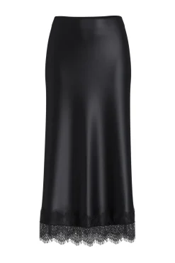 Sale Vila Viellette Ankle Lace Skirt 5074773 Black Beauty