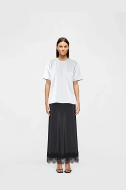 Sale Vila Viellette Ankle Lace Skirt 5074773 Black Beauty