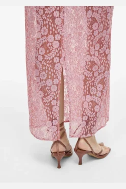 Vila Vihibo Midi Lace Skirt 4900037 Ballerina Two Tone Lace