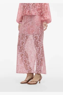Vila Vihibo Midi Lace Skirt 4900037 Ballerina Two Tone Lace