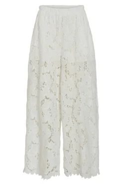 Hot Vila Vihylde Lace Pants 4907608 Cloud Dancer