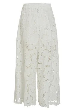 Hot Vila Vihylde Lace Pants 4907608 Cloud Dancer