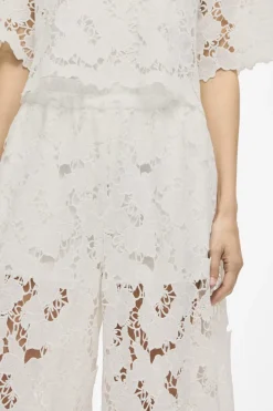 Hot Vila Vihylde Lace Pants 4907608 Cloud Dancer