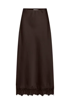 Discount Vila Vilea Ankle Skirt 5078400 Coffee Bean