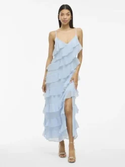 Best Vila Viluna Strap Ankle Dress/Ka 4970430 Cashmere Blue