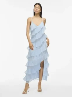 Best Vila Viluna Strap Ankle Dress/Ka 4970430 Cashmere Blue