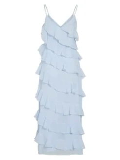 Best Vila Viluna Strap Ankle Dress/Ka 4970430 Cashmere Blue