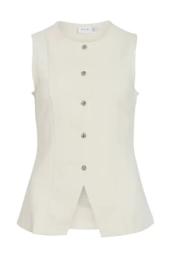 Outlet Vila Vimerlano O-Neck S/L Vest 4904180 Birch
