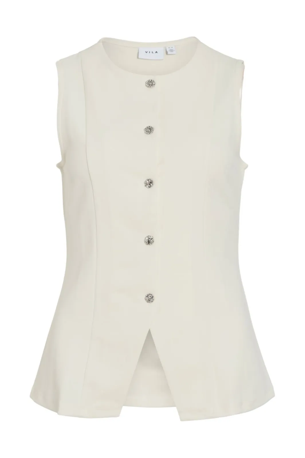 Outlet Vila Vimerlano O-Neck S/L Vest 4904180 Birch
