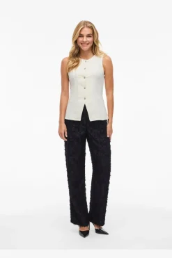 Outlet Vila Vimerlano O-Neck S/L Vest 4904180 Birch