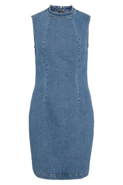 Sale Vila Vinona S/L Denim Dress 4957322 Medium Blue Denim