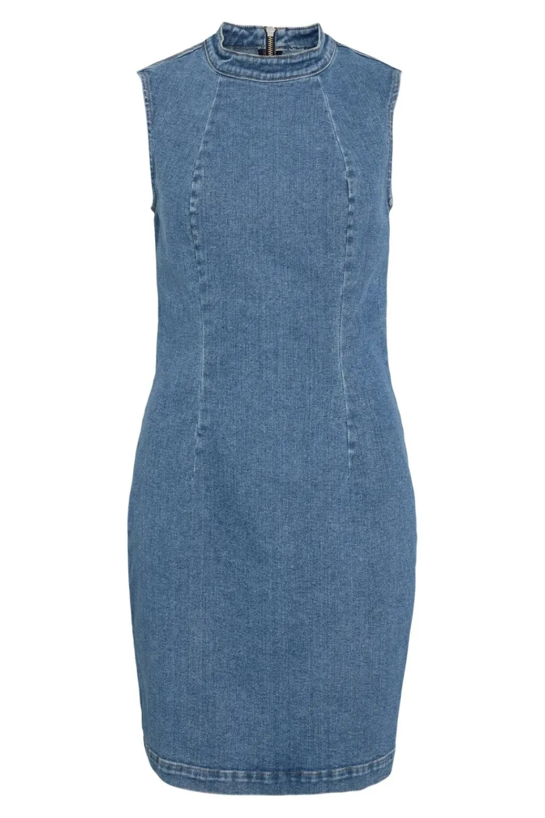 Sale Vila Vinona S/L Denim Dress 4957322 Medium Blue Denim