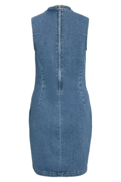 Sale Vila Vinona S/L Denim Dress 4957322 Medium Blue Denim