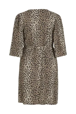 Vila Violine 3/4 Button Dress 4689743 Feather Gray Leo