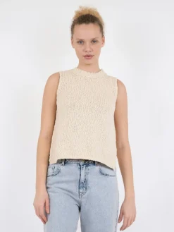 Hot Neo Noir Virena Knit Vest Sand