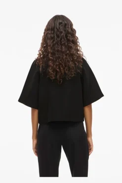 Best Vila Visabby 2/4 Open Short Top 4810886 Black Beauty