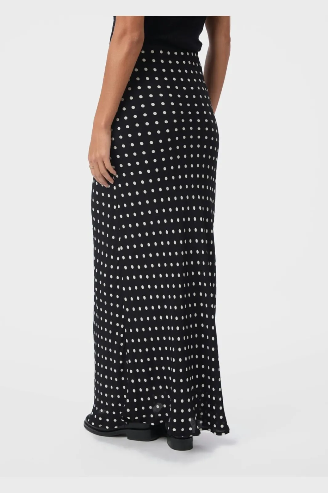 Clearance Neo Noir Viso Crepe Dot Skirt 167940 100