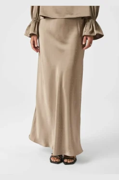 Neo Noir Viso Heavy Sateen Bedaz Skirt 166890 811