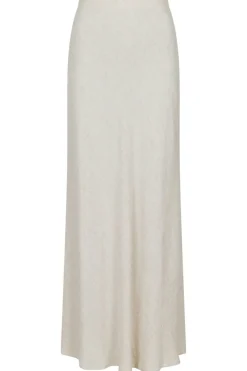 Sale Neo Noir Viso Linen Skirt Natural
