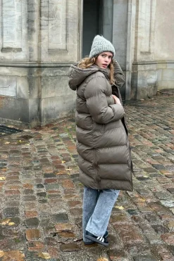 Online Neo Noir Viviana C Puffer Jacket Dark Taupe
