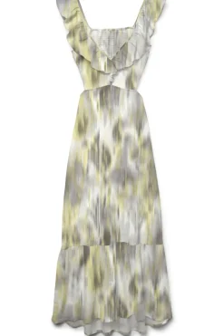 Sale Vero Moda Vmdicthe S/L Ankle Detail Dress 4708426 Snow White Lacey
