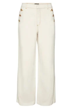 Outlet Vero Moda Vmmargot Hr Wide But Jeans 4395302 Ecru