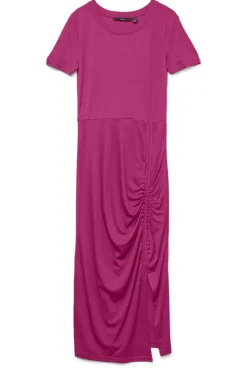 Outlet Vero Moda Vmmedi Ss Calf Dress 4763259 Cabaret