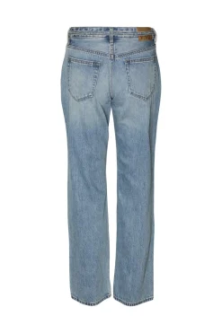 New Vero Moda Vmpam Lr Straight Denim Jeans Li3116 4578918 Medium Blue Denim